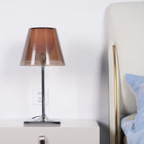 Modern Chrome Prism Table Lamp with Dual Diffuser and Polished Aluminum Base