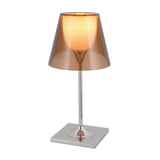 Modern Chrome Prism Table Lamp with Dual Diffuser and Polished Aluminum Base