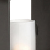 Solar Powered LED Garden Lantern Waterproof Outdoor Pathway Light in Stainless Steel