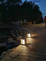 Solar Powered LED Garden Lantern Waterproof Outdoor Pathway Light in Stainless Steel