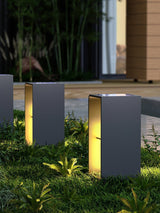 Solar Powered LED Garden Lantern Waterproof Outdoor Pathway Light in Stainless Steel