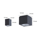 Modern Square LED Waterproof Flush Mount Downlight for Balcony Hallway and Indoor Outdoor Use