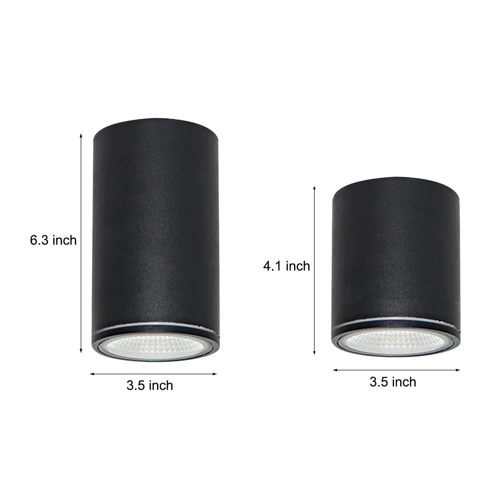 Minimalist Waterproof Round LED Flush Mount Ceiling Light Die Cast Aluminum Downlight for Hallway