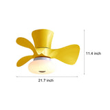Nordic Style Macaron Color LED Ceiling Fan with Inverter Motor and Remote Control Dimming