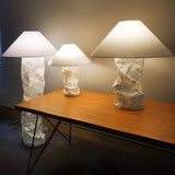 Modern Sculptural Dupont Paper Table Lamp for Contemporary Bedroom Lighting