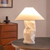 Modern Sculptural Dupont Paper Table Lamp for Contemporary Bedroom Lighting