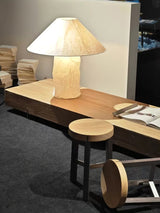 Modern Sculptural Dupont Paper Table Lamp for Contemporary Bedroom Lighting