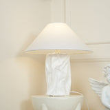 Modern Sculptural Dupont Paper Table Lamp for Contemporary Bedroom Lighting