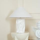 Modern Sculptural Dupont Paper Table Lamp for Contemporary Bedroom Lighting