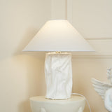 Modern Sculptural Dupont Paper Table Lamp for Contemporary Bedroom Lighting