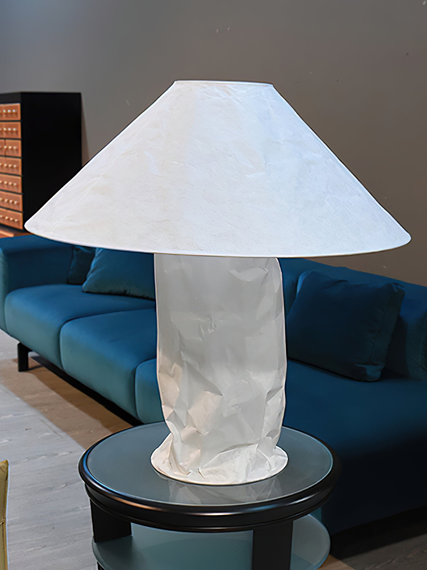 Modern Sculptural Dupont Paper Table Lamp for Contemporary Bedroom Lighting