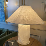 Modern Sculptural Dupont Paper Table Lamp for Contemporary Bedroom Lighting