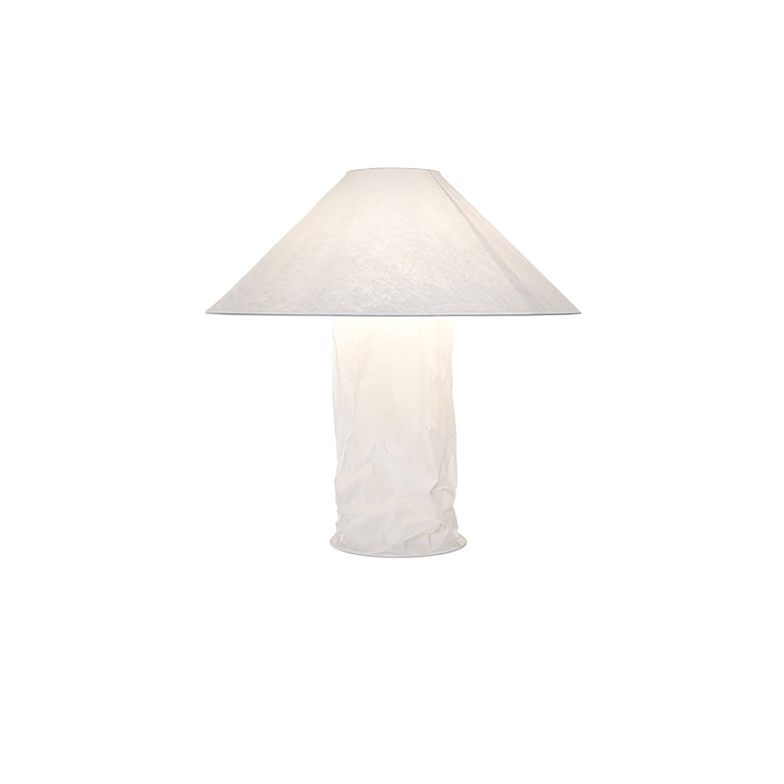 Modern Sculptural Dupont Paper Table Lamp for Contemporary Bedroom Lighting