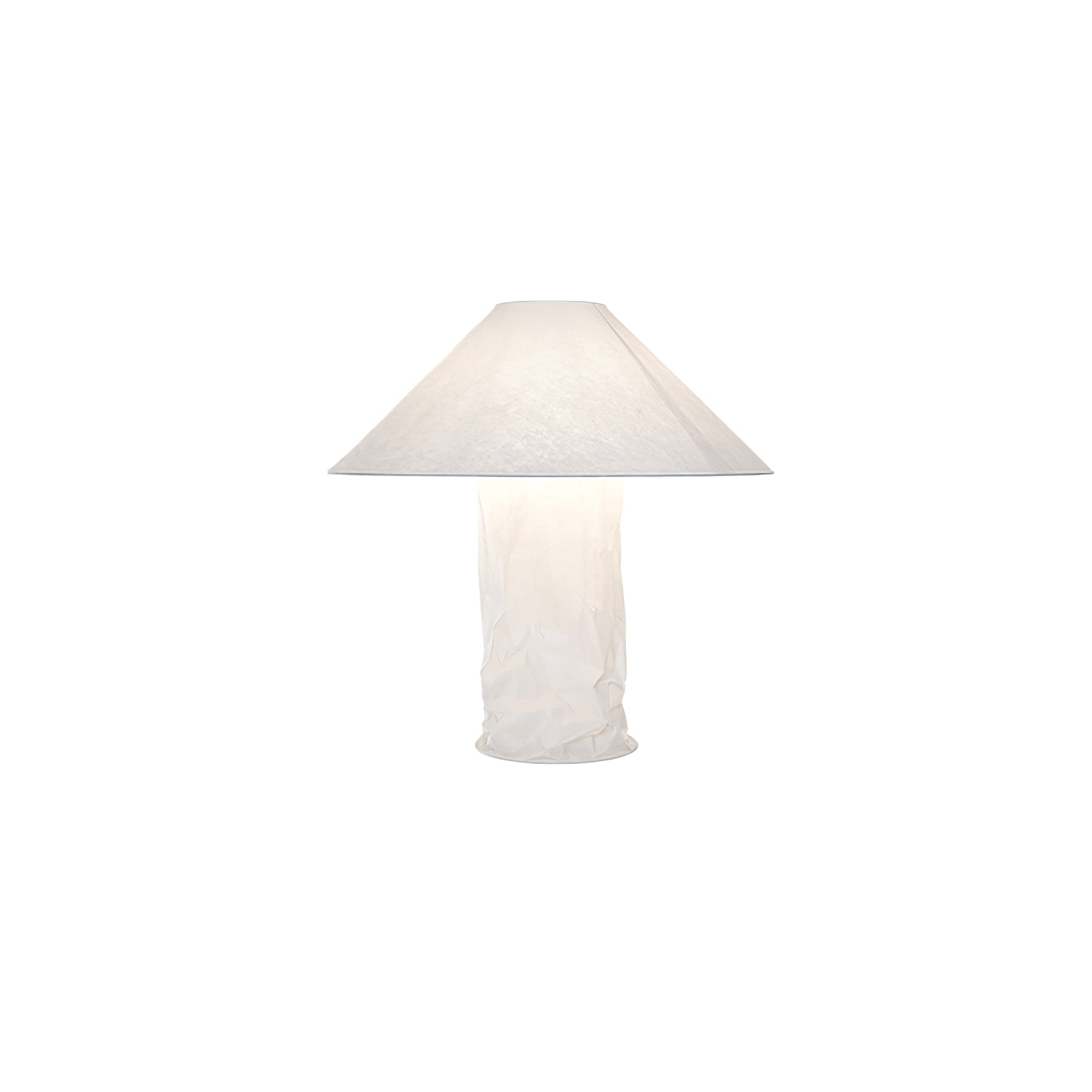 Modern Sculptural Dupont Paper Table Lamp for Contemporary Bedroom Lighting