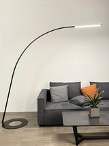 Lampo Minimalist Arc Floor Lamp Modern Steel Wire LED Torchiere Standing Light