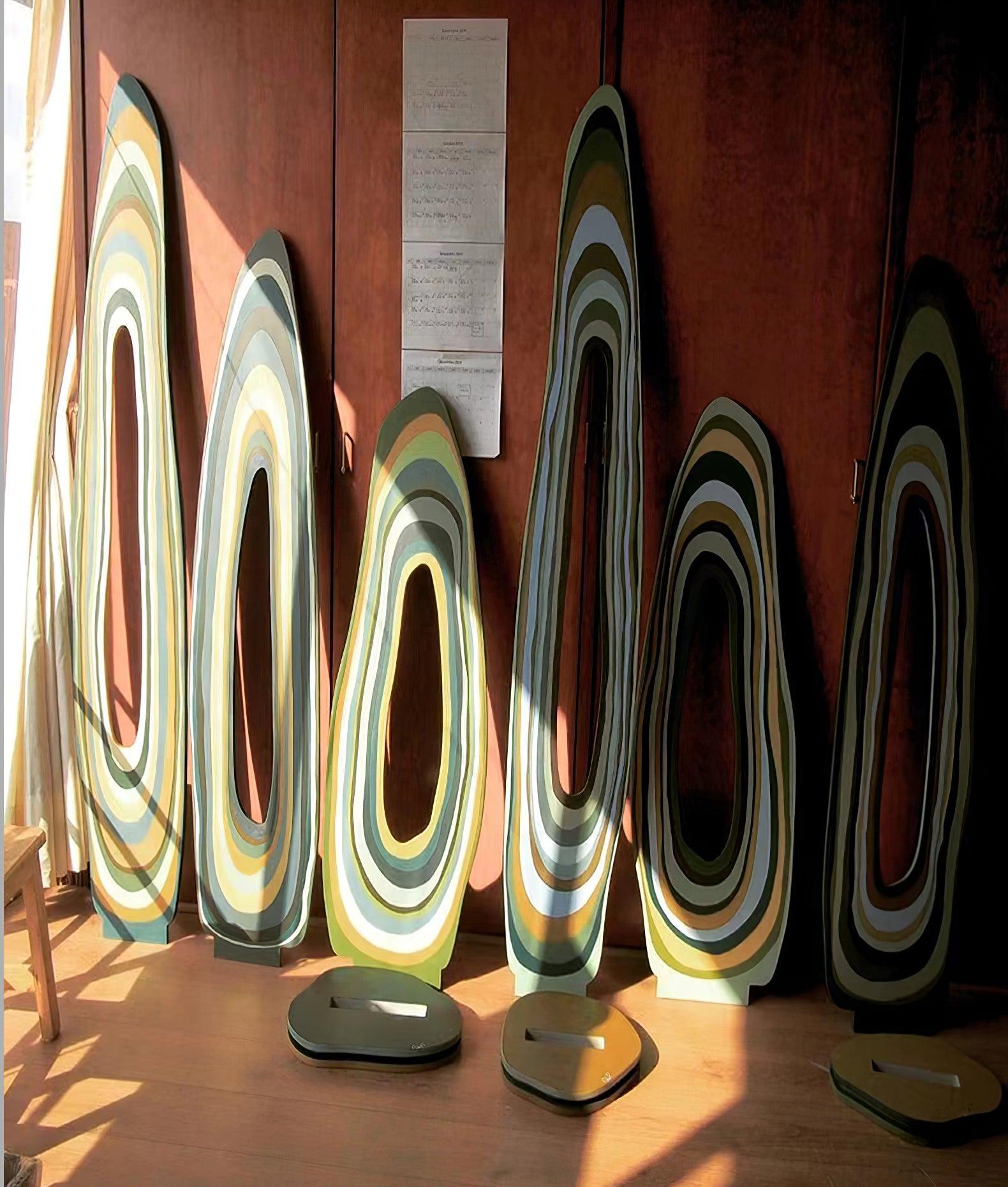 Modern Multicolor Acrylic Landscape LED Side Table Lamp for Living Room