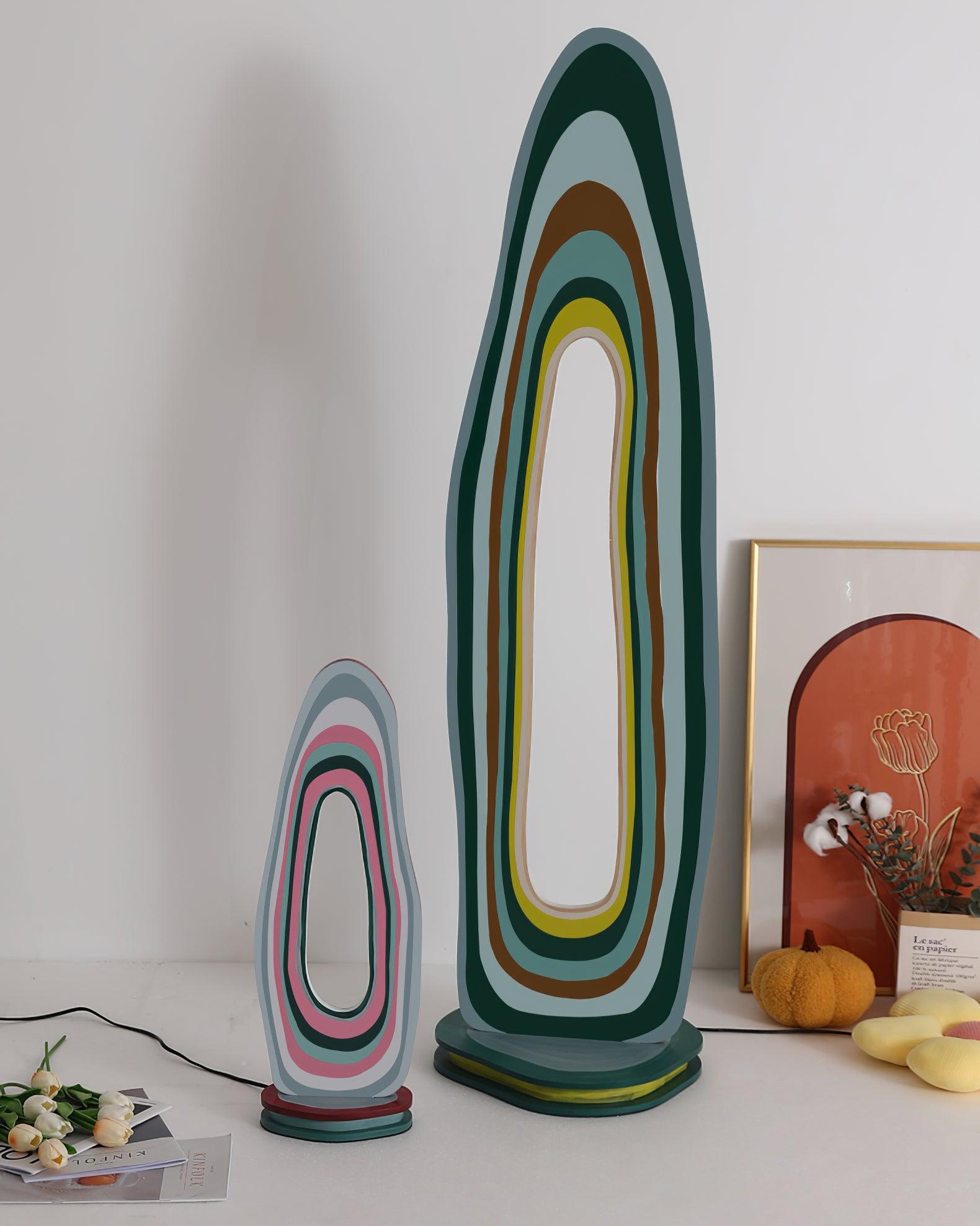 Modern Multicolor Acrylic Landscape LED Side Table Lamp for Living Room