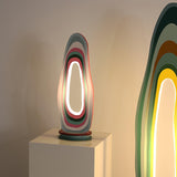 Modern Multicolor Acrylic Landscape LED Side Table Lamp for Living Room