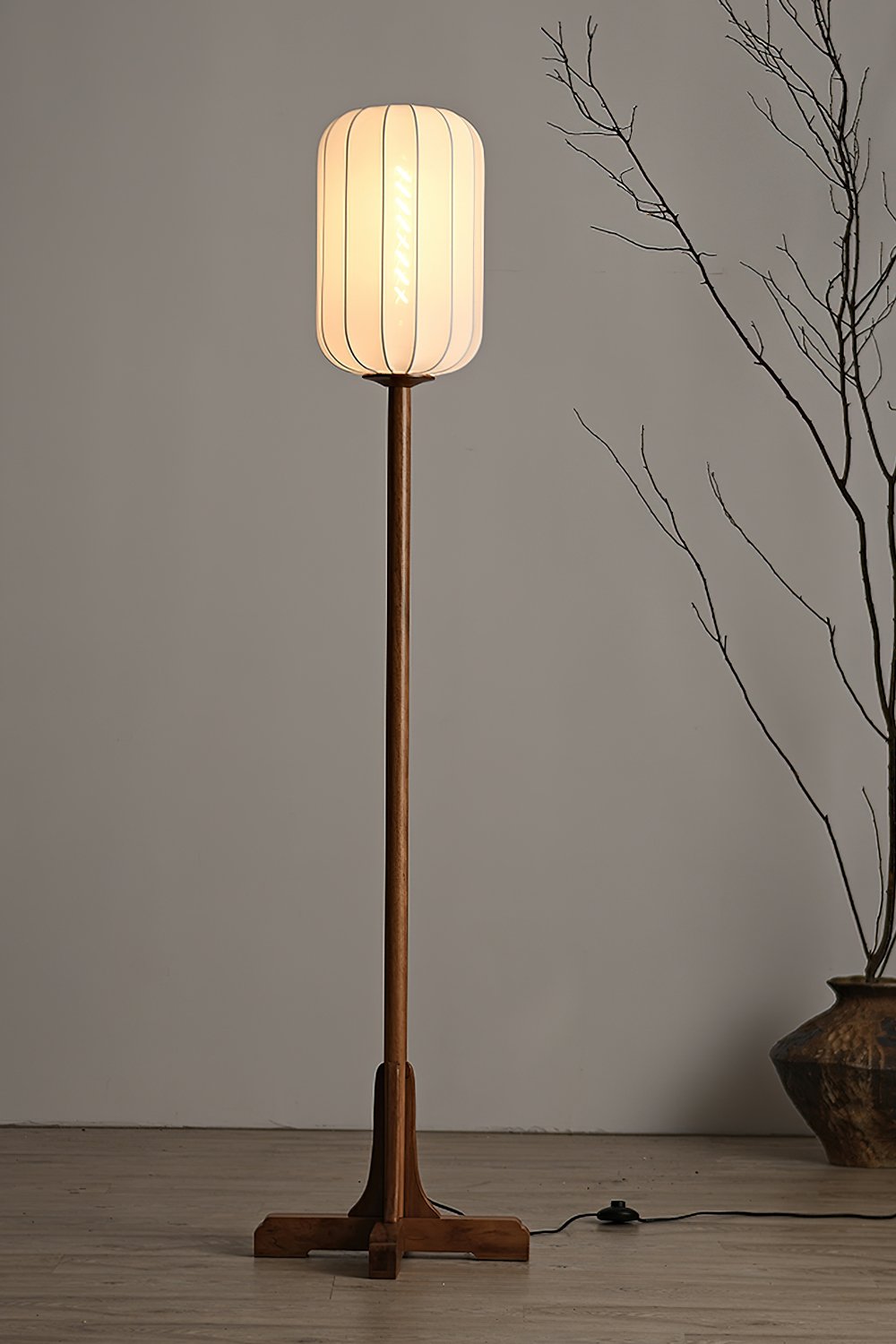 modern-lantern-cloth-art-floor-lamp-with-wooden-base-for-bedroom-lighting