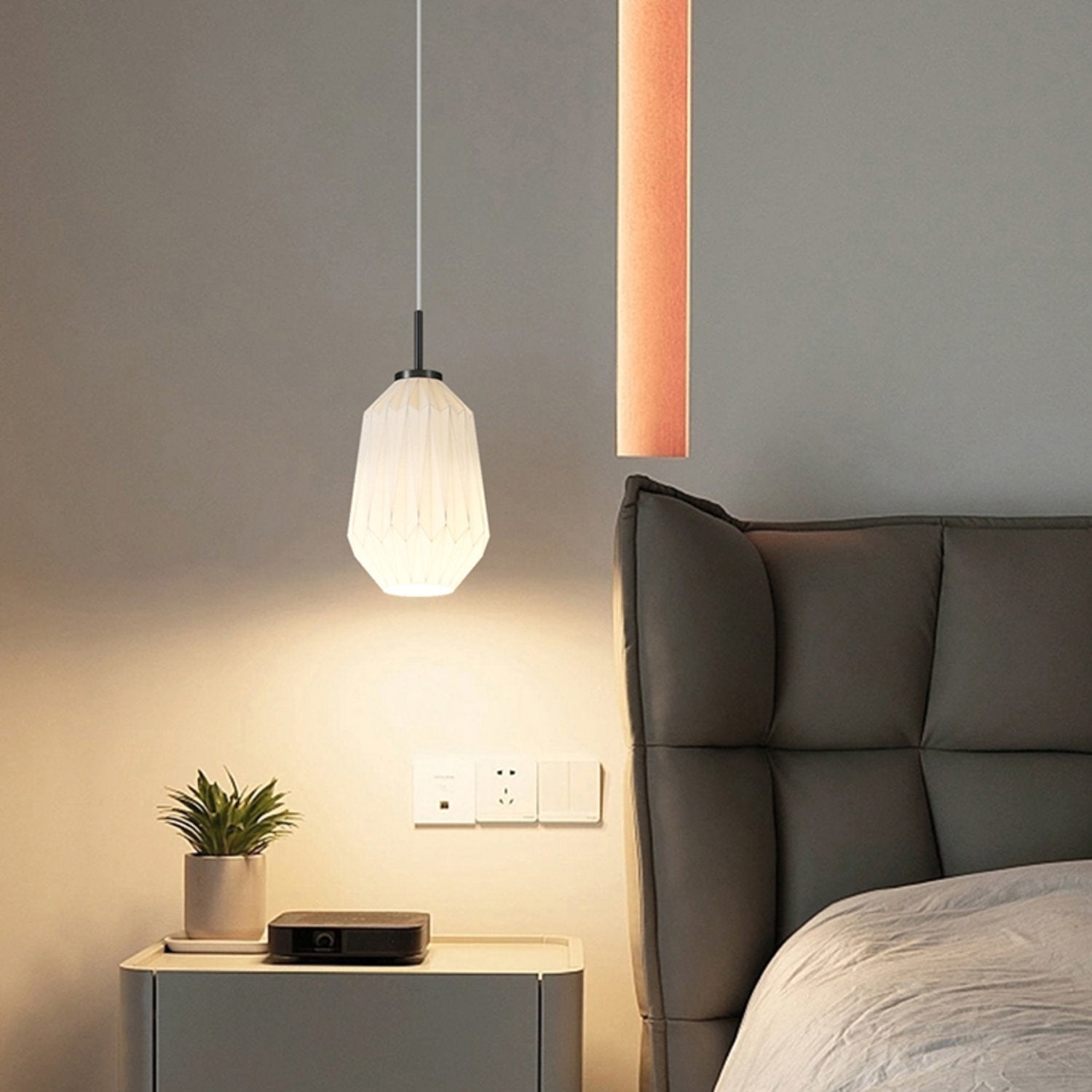 textured-white-glass-lantern-pendant-lamp-faceted-origami-style-hanging-ceiling-light