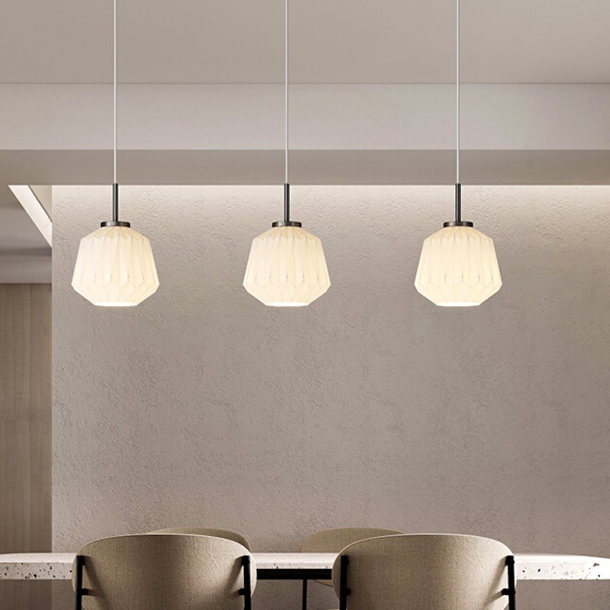 textured-white-glass-lantern-pendant-lamp-faceted-origami-style-hanging-ceiling-light