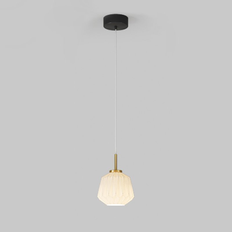 textured-white-glass-lantern-pendant-lamp-faceted-origami-style-hanging-ceiling-light