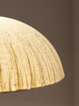 Japanese Rice Paper Standing Floor Lamp with Sculptural Cherry Wood Base and White Shade
