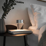Modern Rechargeable LED Portable Table Lamp with Elegant Crystal Glass Column Design