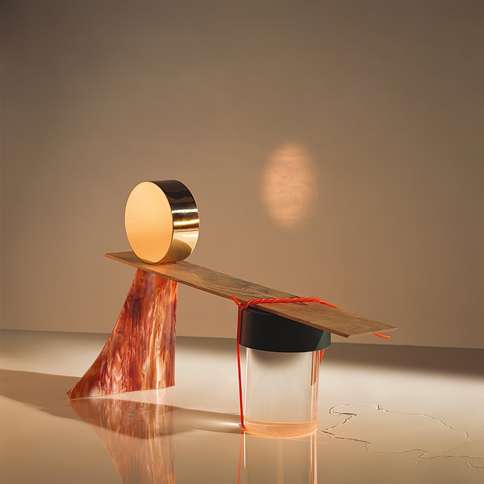 Modern Rechargeable LED Portable Table Lamp with Elegant Crystal Glass Column Design