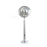Modern Molten Lava Art Floor Standing Lamp with Spherical Metallic Shade