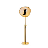 Modern Molten Lava Art Floor Standing Lamp with Spherical Metallic Shade