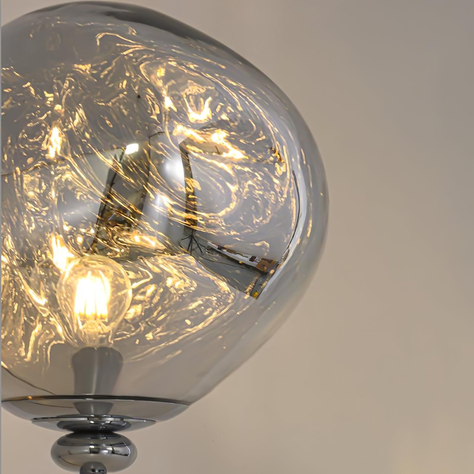 Contemporary Molten Glass Lava Cone Table Lamp for Modern Ambient Lighting