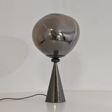 Contemporary Molten Glass Lava Cone Table Lamp for Modern Ambient Lighting