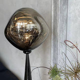 Contemporary Molten Glass Lava Cone Table Lamp for Modern Ambient Lighting