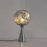 Contemporary Molten Glass Lava Cone Table Lamp for Modern Ambient Lighting