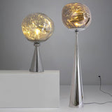 Contemporary Molten Glass Lava Cone Table Lamp for Modern Ambient Lighting