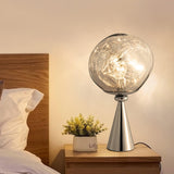 Contemporary Molten Glass Lava Cone Table Lamp for Modern Ambient Lighting