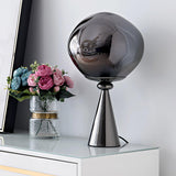 Contemporary Molten Glass Lava Cone Table Lamp for Modern Ambient Lighting