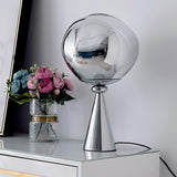 Contemporary Molten Glass Lava Cone Table Lamp for Modern Ambient Lighting