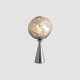 Contemporary Molten Glass Lava Cone Table Lamp for Modern Ambient Lighting