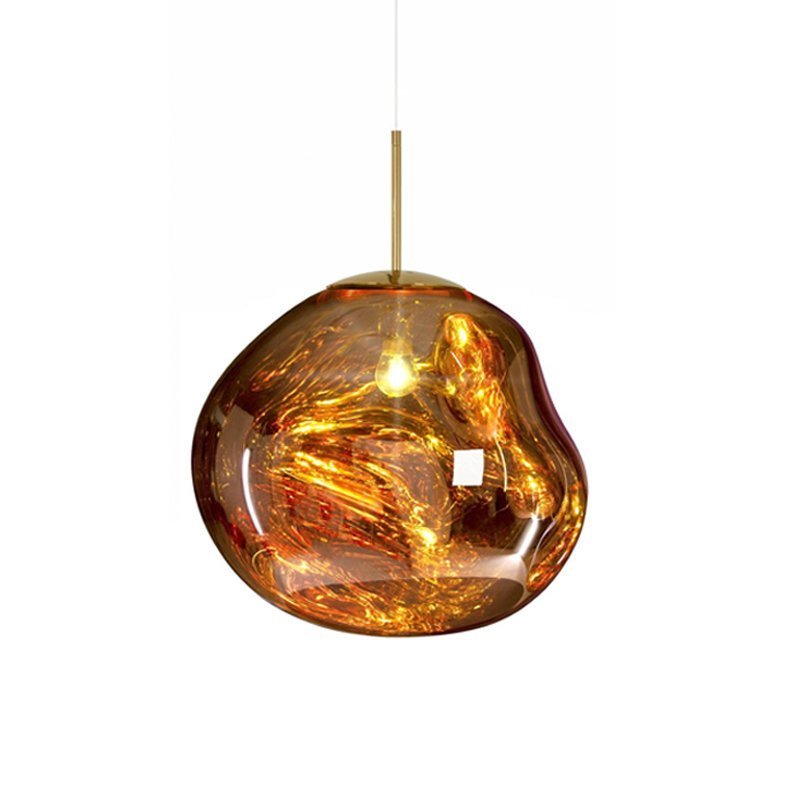 contemporary-melt-glass-style-lava-pendant-light-unique-mirror-finish-polycarbonate-hanging-lamp