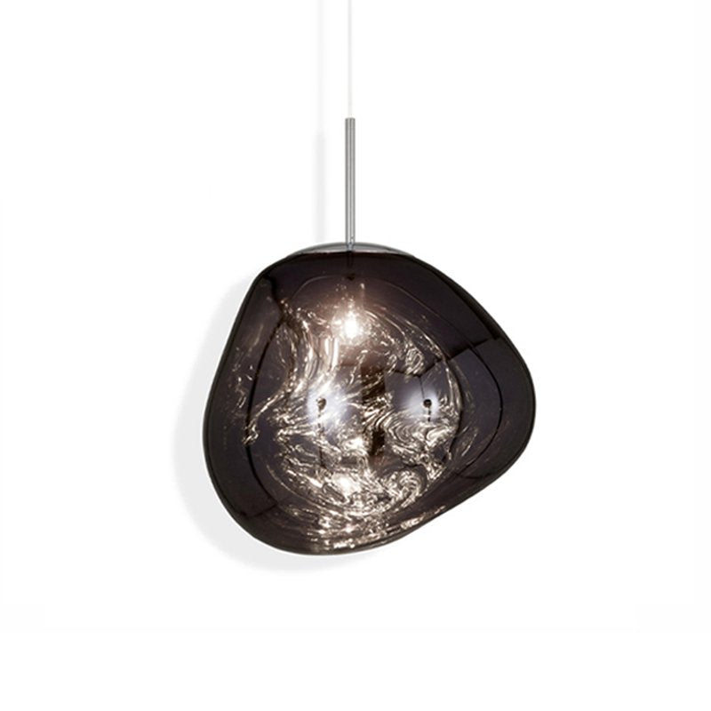 contemporary-melt-glass-style-lava-pendant-light-unique-mirror-finish-polycarbonate-hanging-lamp