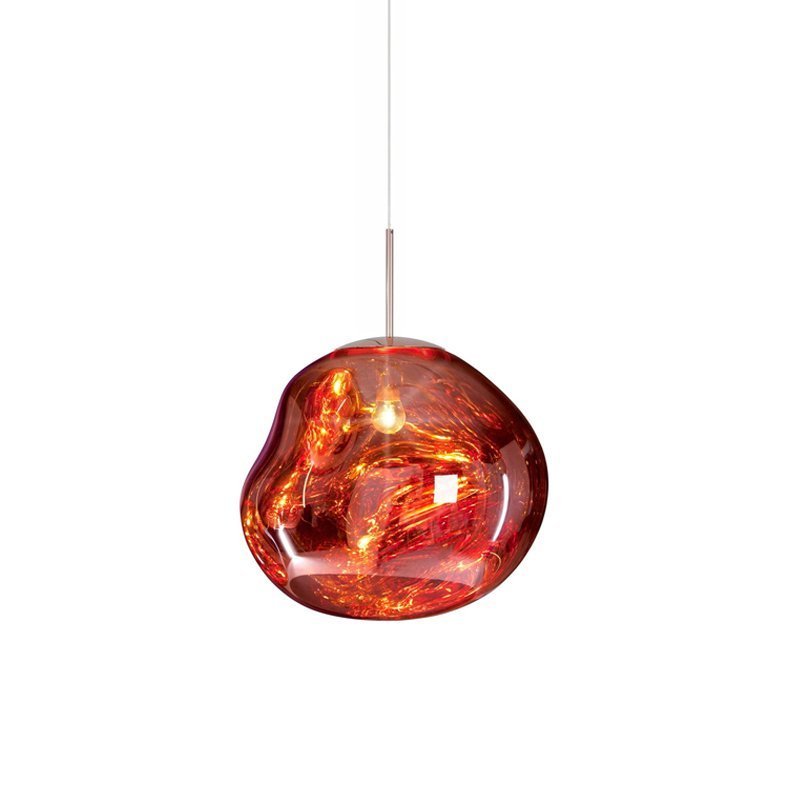 contemporary-melt-glass-style-lava-pendant-light-unique-mirror-finish-polycarbonate-hanging-lamp