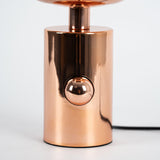 Modern Irregular Glass Lava Table Lamp with Reflective Chrome Finish for Home Decor