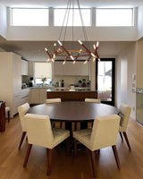 Modern Brass Diamond Shape Chandelier LED Ceiling Pendant Lighting for Dining Room