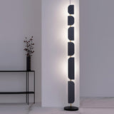 Leagan Contemporary Standing Floor Lamp with Marble Base and G4 LED