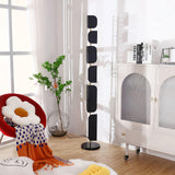 Leagan Contemporary Standing Floor Lamp with Marble Base and G4 LED