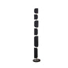 Leagan Contemporary Standing Floor Lamp with Marble Base and G4 LED