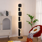 Leagan Contemporary Standing Floor Lamp with Marble Base and G4 LED