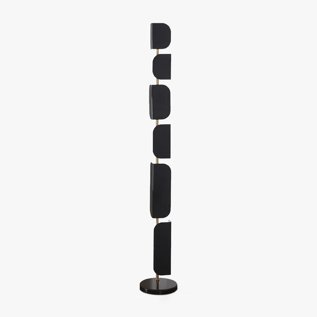 Leagan Contemporary Standing Floor Lamp with Marble Base and G4 LED